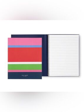 Price FIRM New Kate Spade Sunny Day Stripe Concealed Spiral Notebook